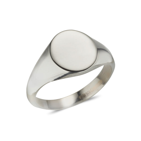 Ladies silver clearance signet ring