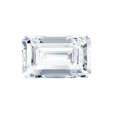 this picture shows an emerald cut diamond from the top table