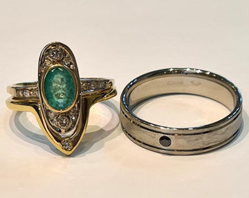 Custom designed wedding rings made to order