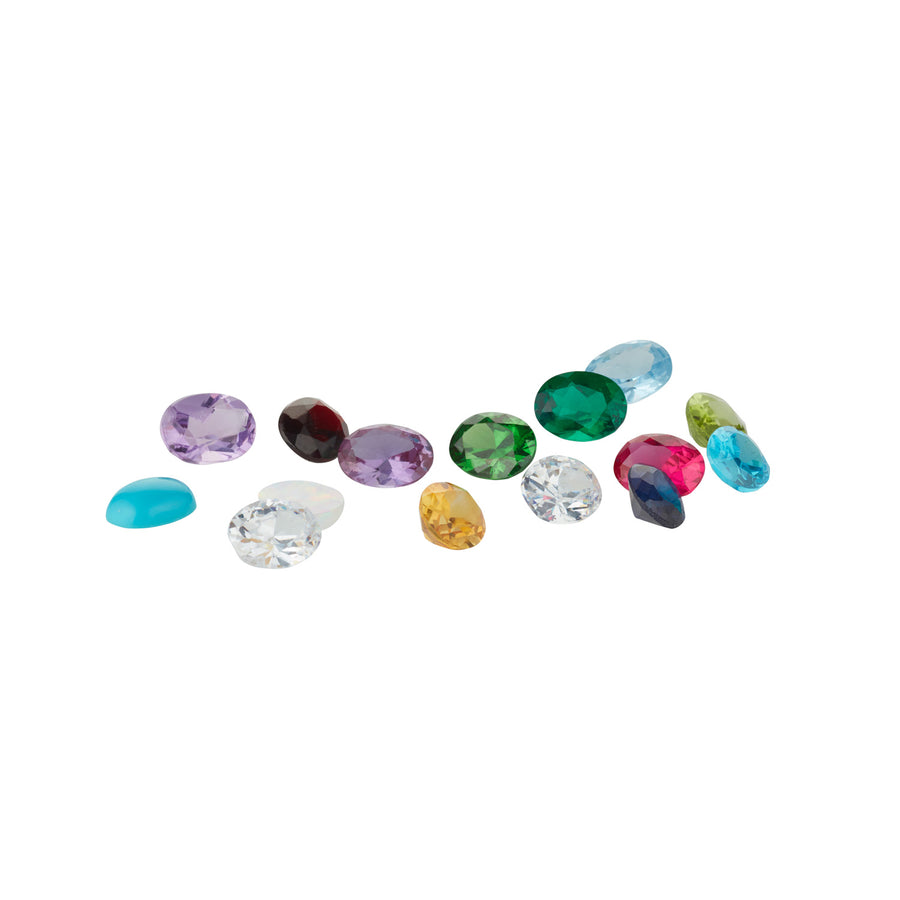 selection of oval birthstones
