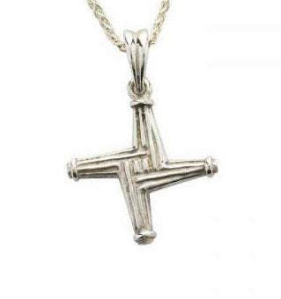 sterling silver st brigids cross and chain