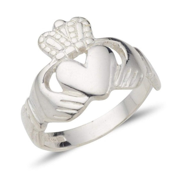 sterling silver unisex claddagh ring galway design